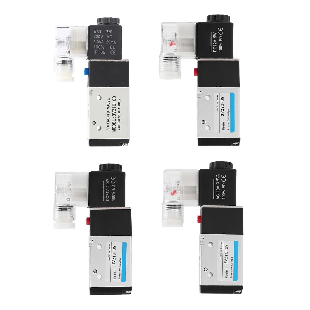 Pneumatic Solenoid Valve 3‑ Way 2‑ Position Type G1/4 0.15 ‑ 0.8 MPa 3-Way 2-Position Solenoid Valve