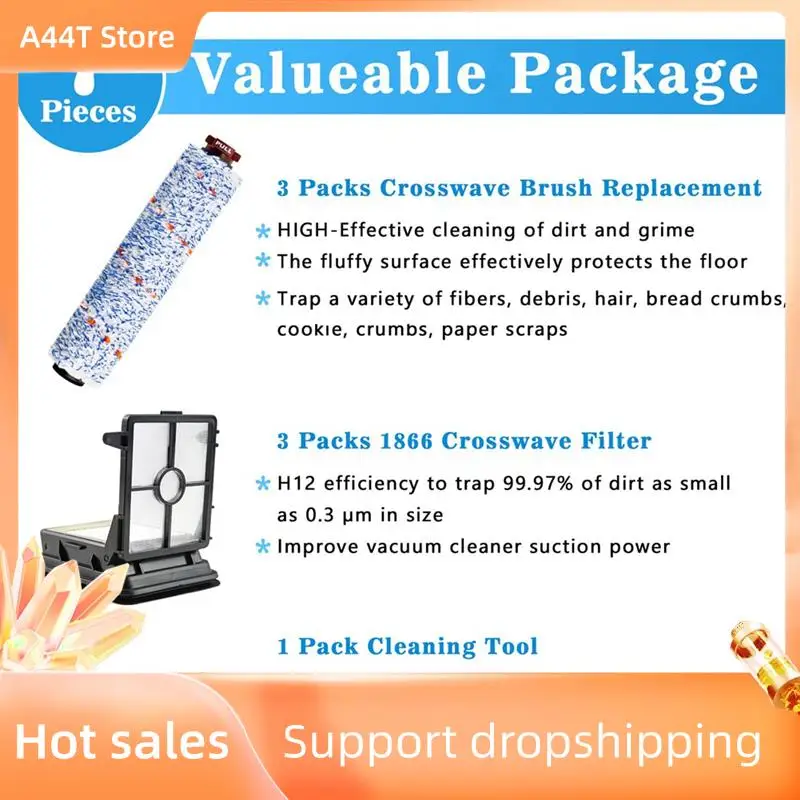 a44t-2x-brosse-a-rouleau-multifonctionnelle-pieces-de-filtre-pour-aspirateur-robot-bissel-crosswave-1866-1868-1785-2306