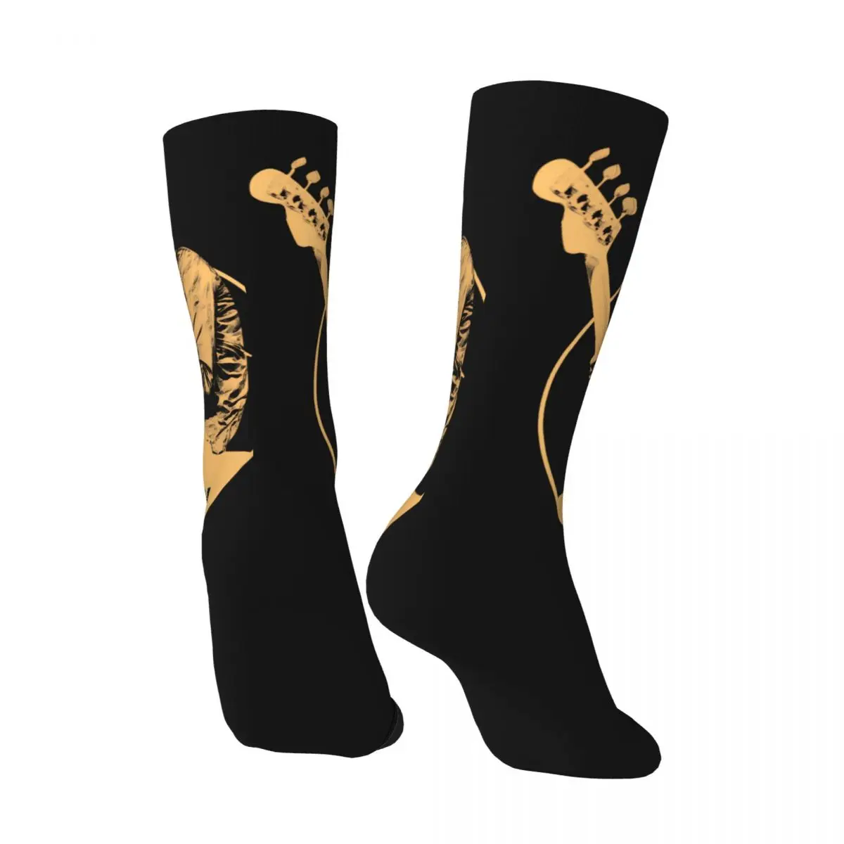 Thin Lizzy Guitar Band Socks Casual Stockings Autumn Anti-Slip Men Socks Soft Breathable Custom Climbing Socks