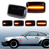 LED Dynamic Amber Turn Signal Blinker Indicator Side Marker Lamp For Audi 100 200 C3 C4 A6 S6 4A/C4 80 90 B2 B3 B4 Cabriolet