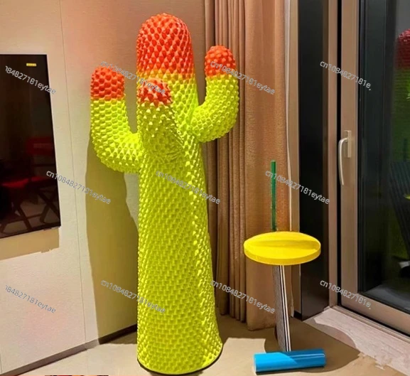 

Color Cactus Resin Ornament Hotel Entrance Living Room Bedroom Model Room Soft Decoration Home Accessories
