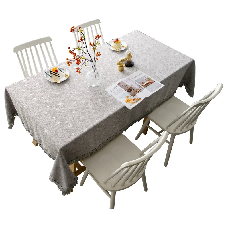 

Cute Small Table Cloth Nordic Rectangular Banquet Coffee Table Cloth Fabric Tassel Simple Toalha De Mesa Home Textile TableCloth