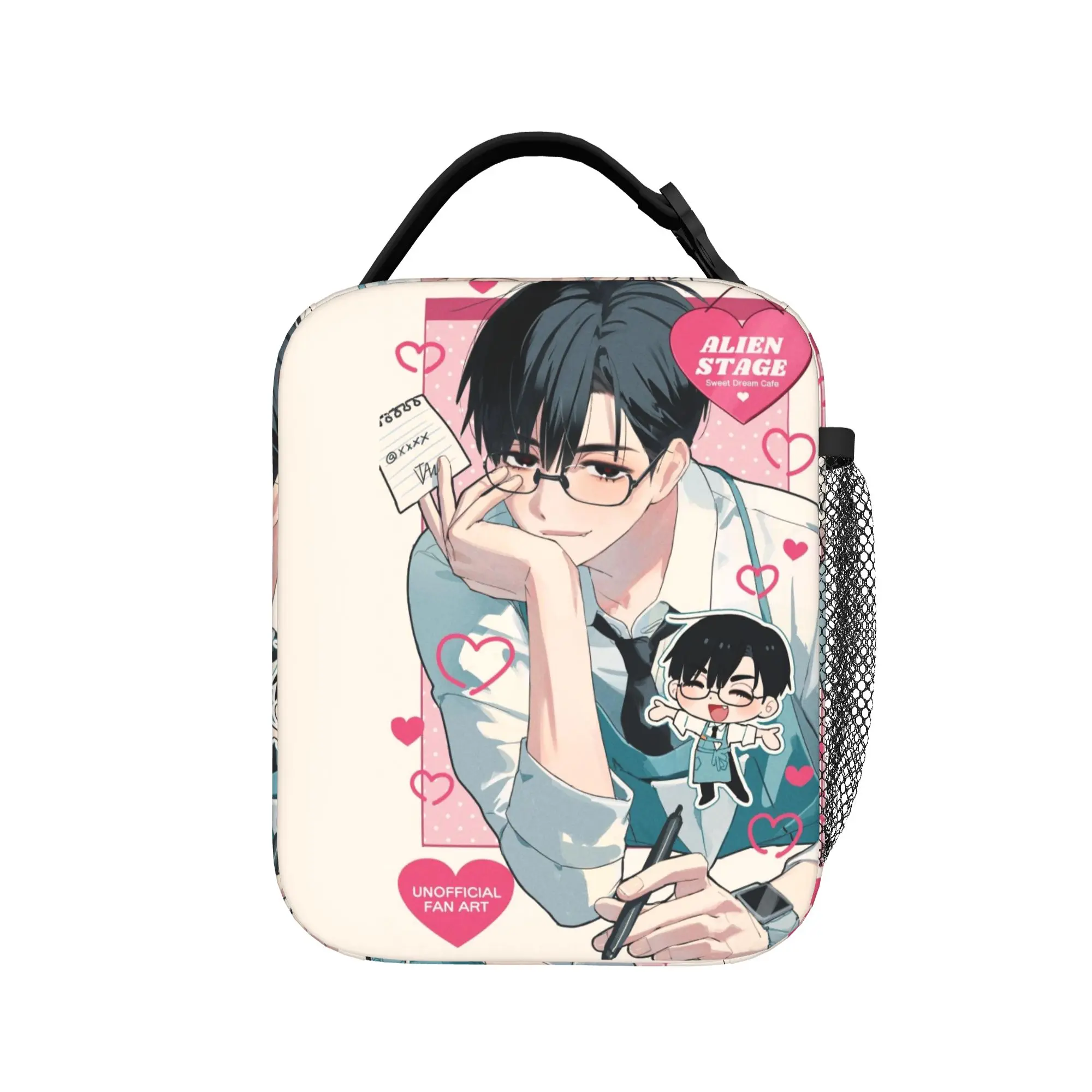 Alien Stage Anime Insulated Lunch Bags Cooler Bag Reusable,Meal Container Luka Ivan Till Mizi Portable Lunch Box Tote for Men