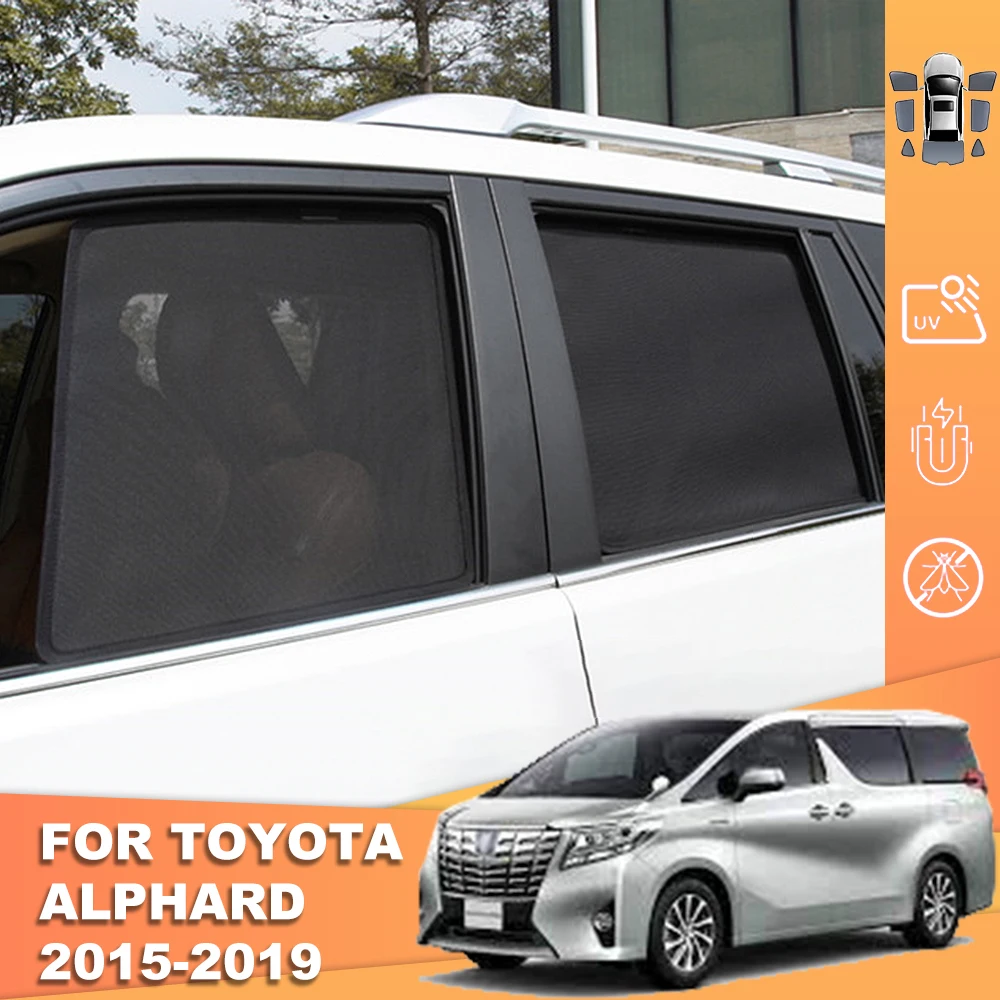 

For Toyota ALPHARD VELLFIRE GH30 2015-2023 Magnetic Car Sunshade Front Windshield Frame Curtain Rear Side Window Sun Shade Visor