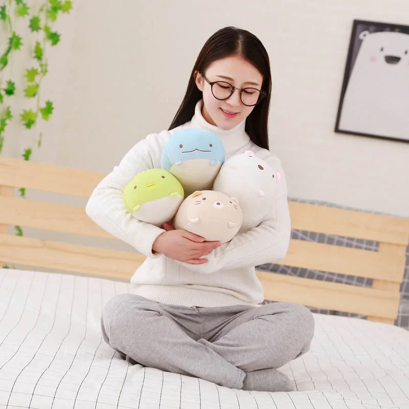 

28CM Soft Animal Cartoon Pillow Cushion Cute Fat Dog Cat Penguin Pig Frog Plush Toy Stuffed Lovely Girls Birthyday Gift