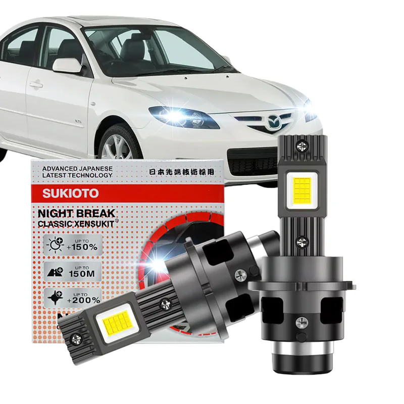 

1 Set D2S LED Headlight Replacement for HID Canbus Xenon Lamp 6500K White 1:1 Mini Size Plug&Play Car Light D4S LED Auto Lamp