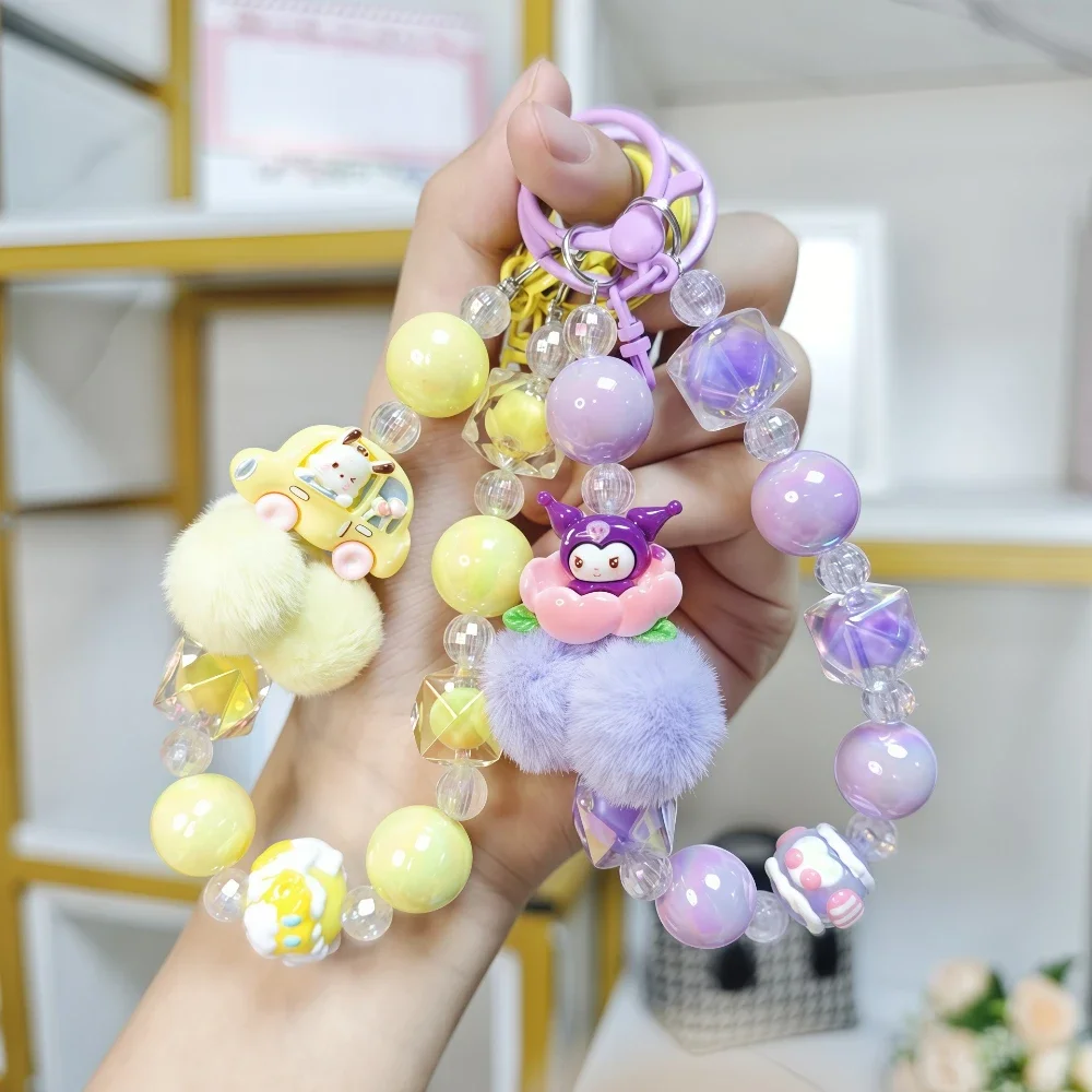 

Cute Sanrio Kulomie, Yugui Dog Chain Mobile Phone Chain, Man Hello Kitty Keychain, Creative Bag Pendant, Girl Gift