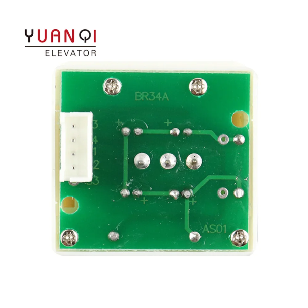 

Yuanqi Lift Spare Parts Elevator Touch Button BR34A Without Braille With Ear