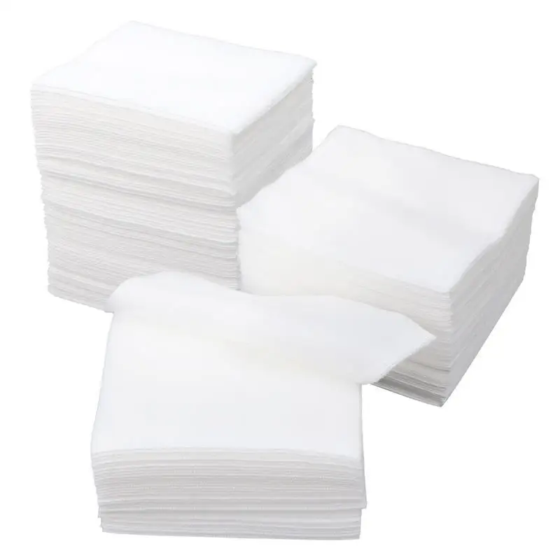 

100pcs/200pcs Makeup Cotton Pads Non Woven Gauze Sterile Cotton Pads Used For Wound Care First Aid Makeup Cotton Wipes Folding