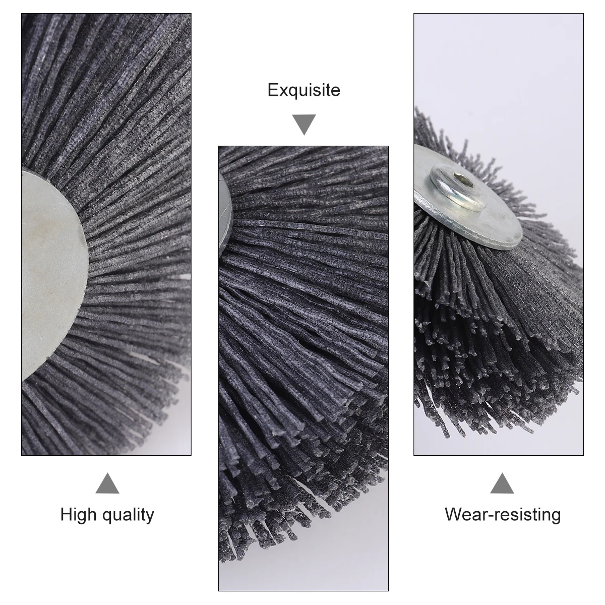 

320 Grit Polishing Wheel Abrasive Grinding Tool Wire Brush Rust Remover Surface Finish Machining Process Oxide Layer Cleaner