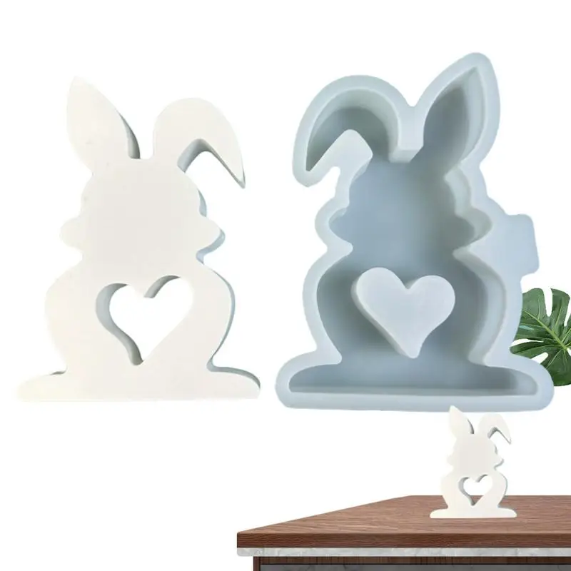 Easter Bunny Silicone Mold DIY Cute Rabbit Aromatherapy Candy Molds Epoxy Resin Casting Resin Mold Home Decoration Crafts