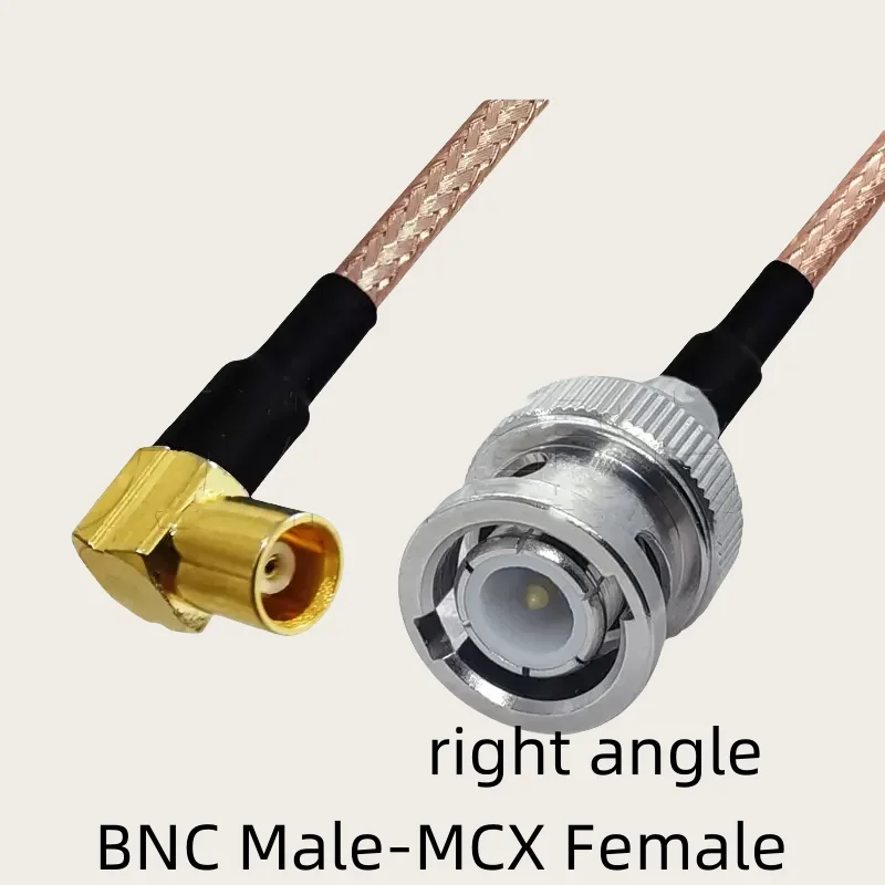 BNC to MCX Right Angle Male Plug & Female Jack Connector RF Coaxial Jumper Pigtail RG316 Cable