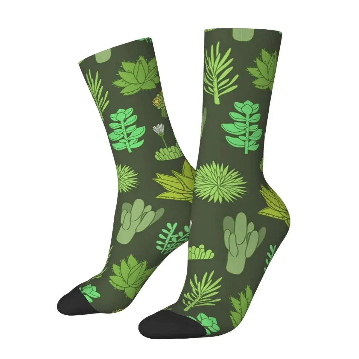 

Succulents And Cactus. For Cacti Plant Lover Socks High Quality Stockings All Season Long Socks for Man's Woman Birthday Present