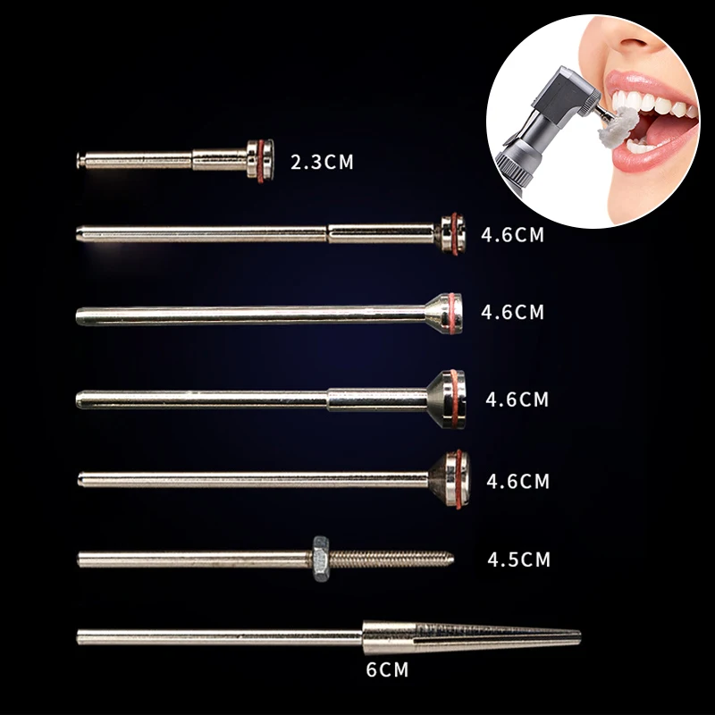 1PCS Dental Mandrel For Paste-Impregnated Polishing Disc Composite Polishing Finishing Disk Rotary Clamp Rod Copper Shank