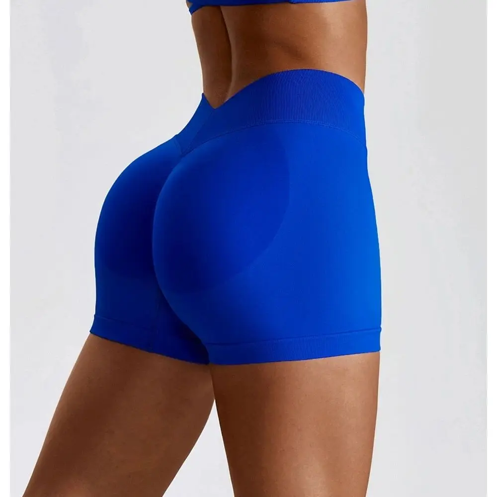 Seamless Yoga Shorts Women High Waist Workout Shorts Fitness Yoga Lift Butt Fitness Ladies Yoga Gym Running Short Pants Tights