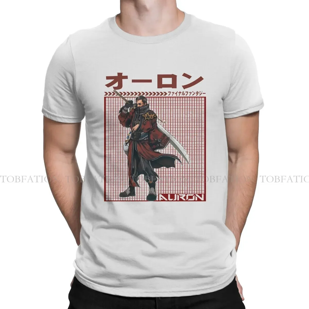 Final Fantasy Game 100% Cotton TShirts AURON Distinctive Men's T Shirt Funny Tops Size S-6XL