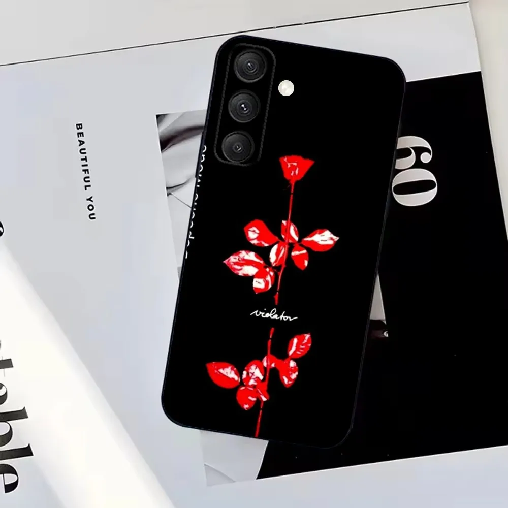 D-Depeche band M-ModeS Phone Case For Samsung S25,S24,S23,S22,S21,S20,S10,Ultra,Plus,Lite,FE,Soft Silicone Black Cover