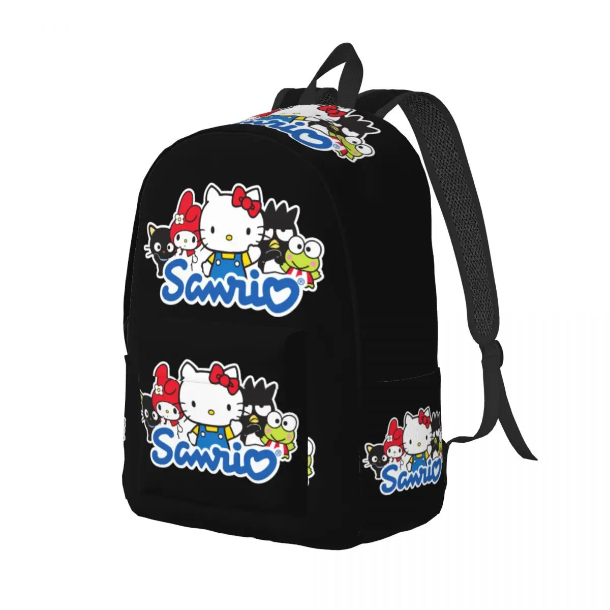 Custom Kitty White Hello Kitty Canvas Backpacks for Women Men School College Student Bookbag Fits 15 Inch Laptop Sanrio Bags