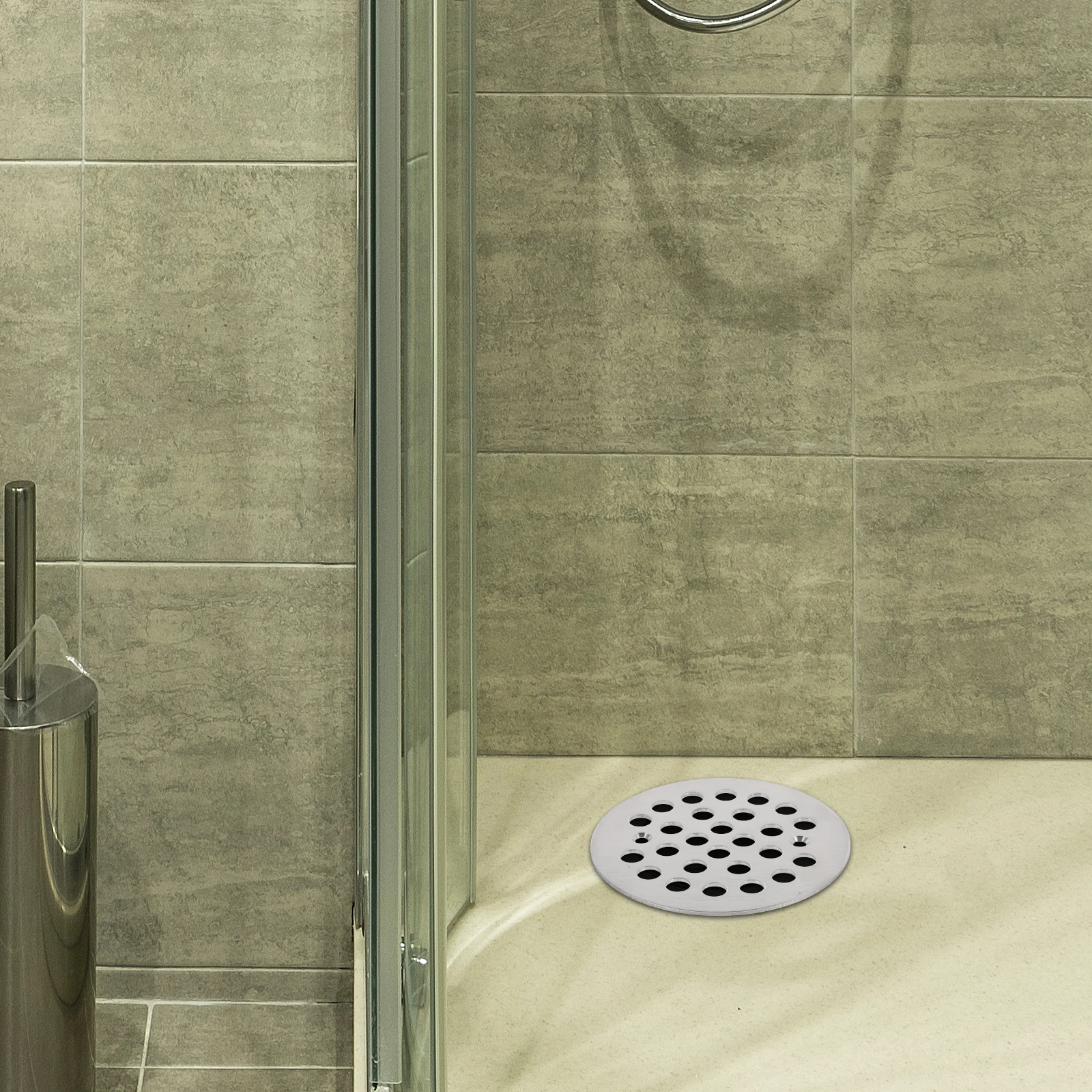 

2Pcs Stainless Steel Floor Drain Cover Bathroom Kitchen Sink Strainer Hair Catcher Anti Clog Shower Tub Drain Strainer