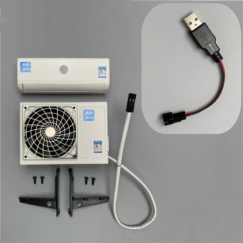 

Мини-кондиционер, миниатюрная модель кукольного домика, игрушечный кондиционер для кукольного домика, модель мебели, украшение для хобби