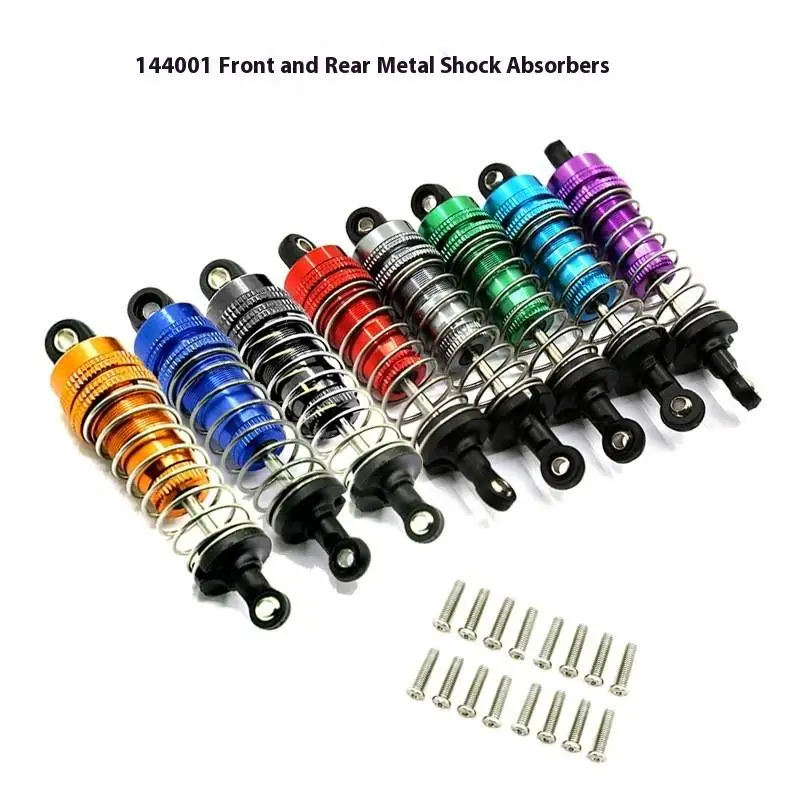 2PCS RC Car Metal Oil Shock Absorber Damper For SCY 16101 16102 16103 1/16 RC Car Upgrade Parts Accessories