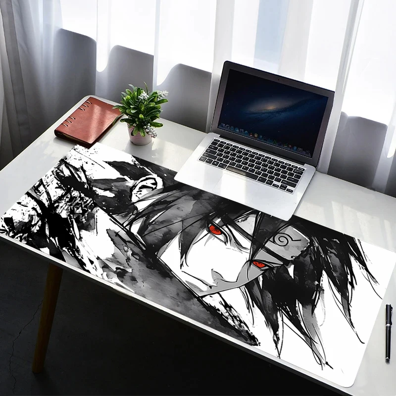 

Mouse Pad PC Non Slip Rubber Mousepad Naruto Sasuke Laptop Gamer Cabinet HD Keyboard Pad Office Computer Gaming Desk Mouse Mat