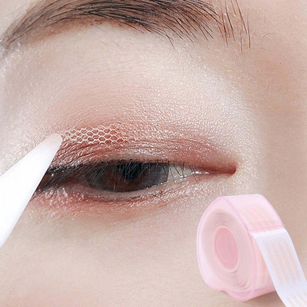 Invisible Double Eyelid Stickers 360/600Pcs/Box Transparent Self Adhesive Mesh-Lace Eyelid Tape Sticker Women Eye Makeup Tools