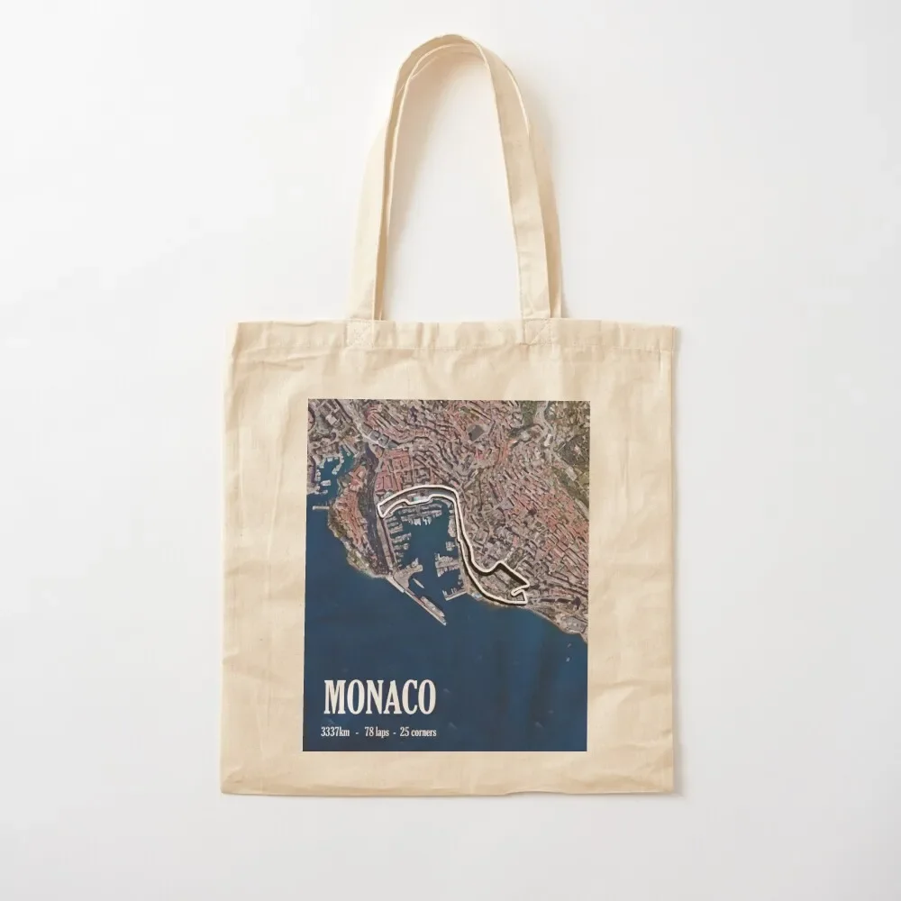 

Monaco GP poster. Tote Bag Shopper Big bag women bag luxury women