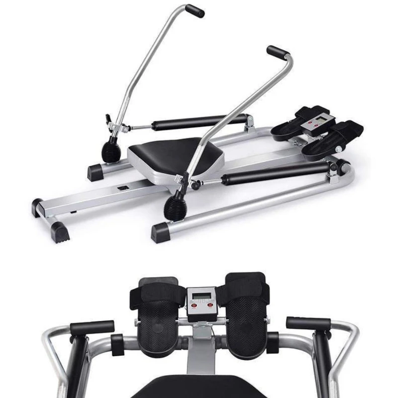 Double Paddle Rowing Machine Household Mute Hydraulic Rowing Machine Fitness Equipment Multi-Function Simulation