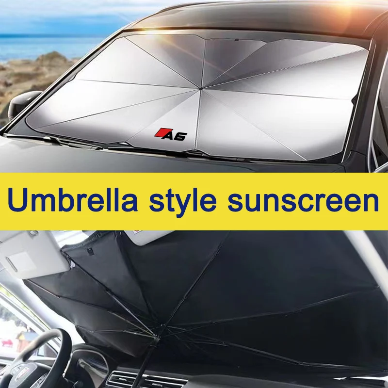 

For Audi A3 Q7 Windshield SunShade Umbrella Hemmed Edges Cover Protector Parasol Car Summer Sun Protector Front Window Sun Shade