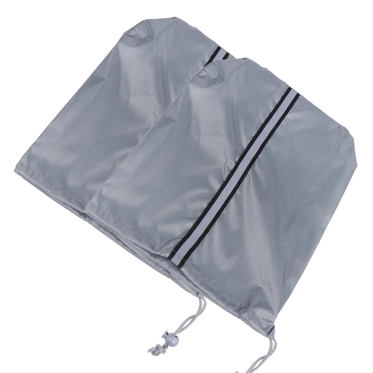 1 Pair 33X27Cm Waterproof Auto Side Mirror Covers Snowproof Dustproof Car Rear View Protector For Ordinary Vehicle Grey