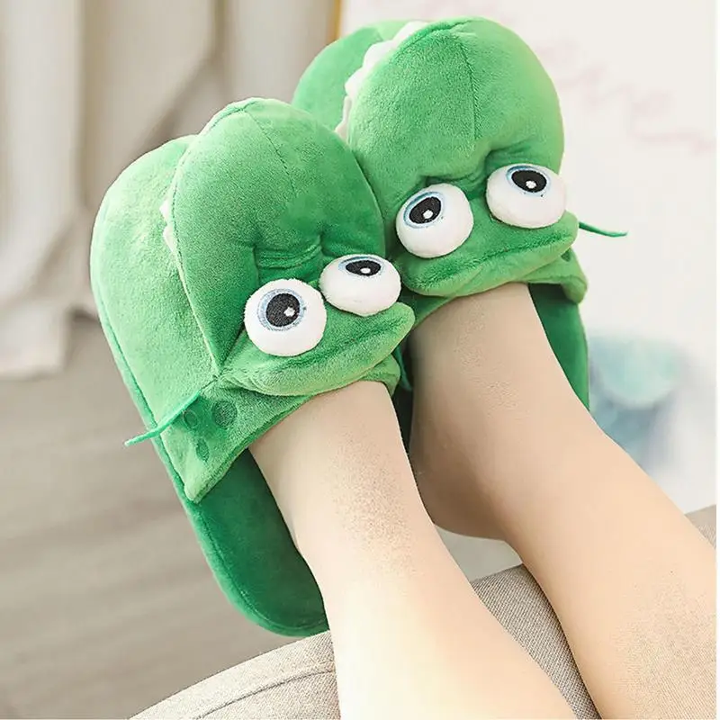 Funny Crocodile Room Shoes Indoor House Plush Slippers Novelty Cute Animal Mouth Slippers Mouth Open Cute Slipper For Women Men