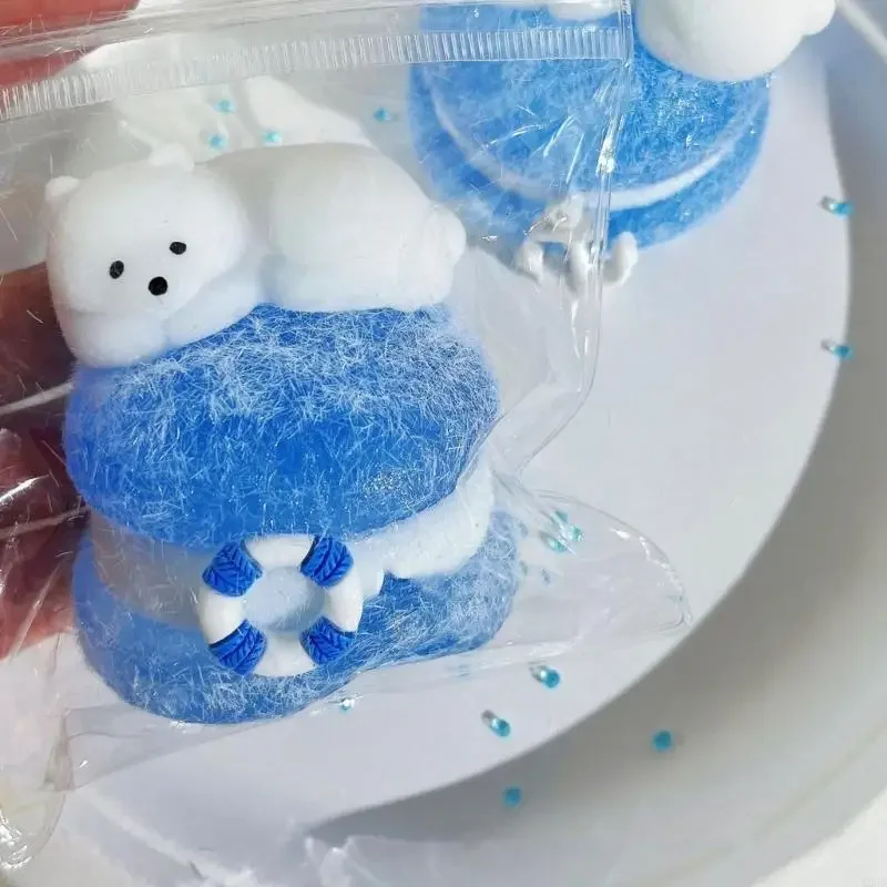 Đồ chơi giải nén gấu trắng mềm mại với thiết kế TPR dành cho người lớn trẻ Thư giãn tay Tâm trạng nhẹ nhàng 15UB