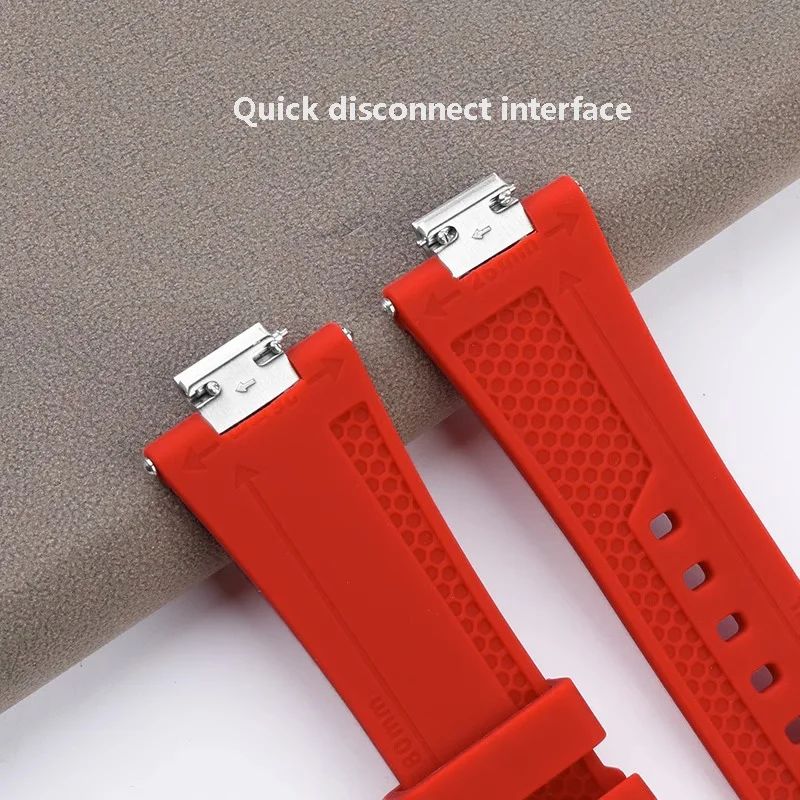Silicone Rubber Watchband For TISSOT PRX Watchband T137.407/T137.410 Series Super player Men Wrist strap 26x12mm Convex End