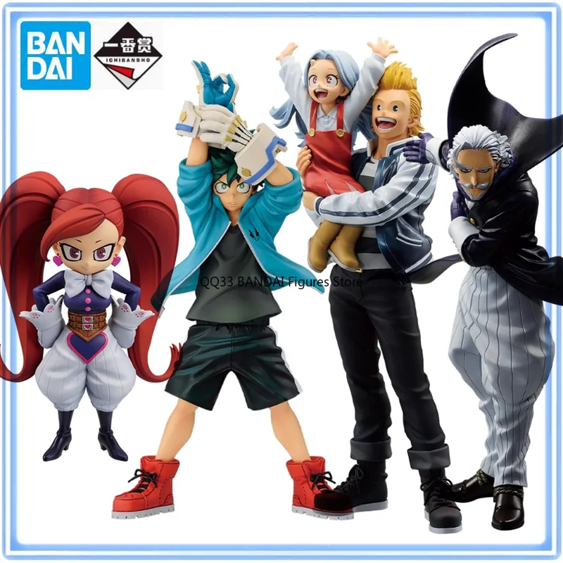 BANDAI My Hero Academia Ichiban Kuji Izuku Midoriya Gentle Criminal La Brava MIRIO TOGATA&ERI MASTERLISE Action Figures Model