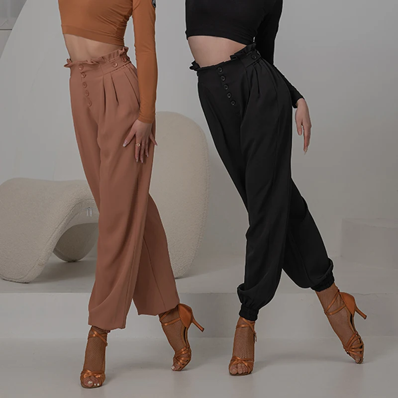 Latin Dance Pants For Women Adult Professional Rumba Practice Trousers Samba Tango Cha Cha Salsa Dance Training Clothing DWY7070