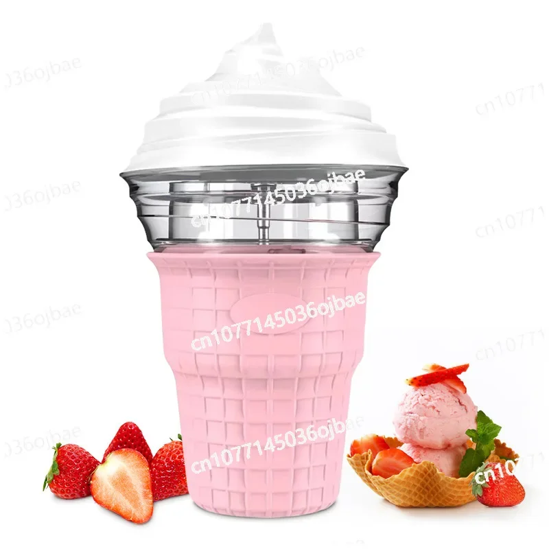 

Household Self-made Machine Ice Cream Machine Mini Small Automatic Yogurt Cone Machine Ice