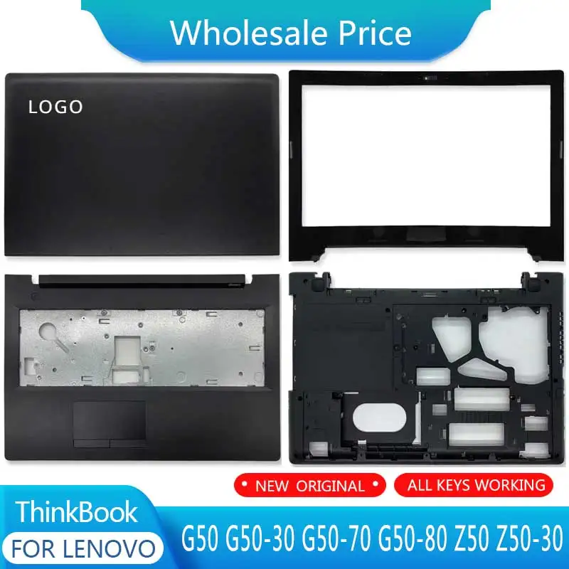 

New For Lenovo G50 G50-30 G50-70 G50-80 Z50 Z50-30 Laptop LCD Back Cover Front Bezel Upper Palmrest Bottom Case Keyboard Hinges