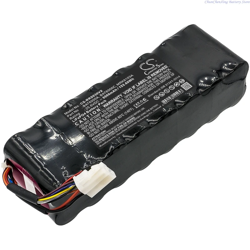 Imagem -03 - Cameron Sino 256 v 6000mah Bateria para Robomow Rasenrobot Xr3rasenrobot 5000 630 635rs612 Pro Rs612urs615rs622 Pro