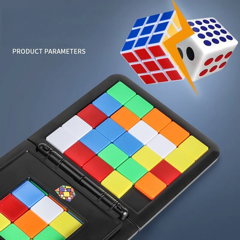 Zauberwürfel-Block-Puzzle, zwei Spieler, Kampfspiel, wettbewerbsfähiges Turnier, interaktives Kinder-Tischspielzeug, Geschenk für Kinder
