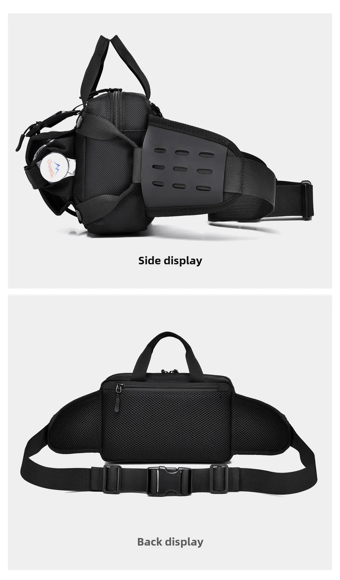 New Men's Sports Waist Bag Trendy Brand Waterproof Mobile Phone Outdoor Tactical Crossbody Chest Bag Breathable, Wear-resistant