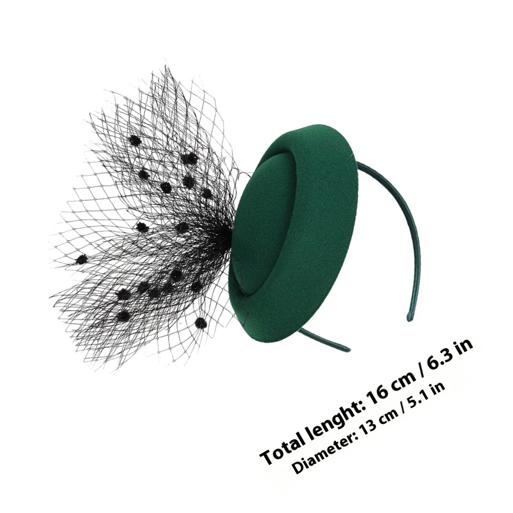 قبعة حفلات الشاي للنساء مع مشبك شعر، عصابة رأس شبكية، قبعة فستان أنيقة مناسبة لزي حفلات الزفاف