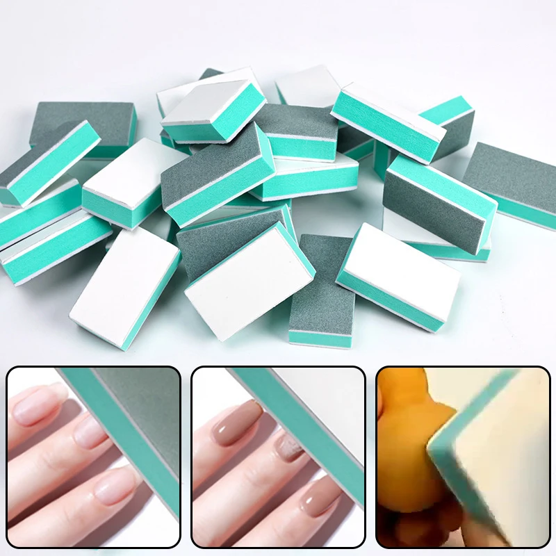 Double Sides Nail Buffer File 1000 Grit Half Round Polishing Block Jewellery Cultural Relics Polishing Manicure Art Tools