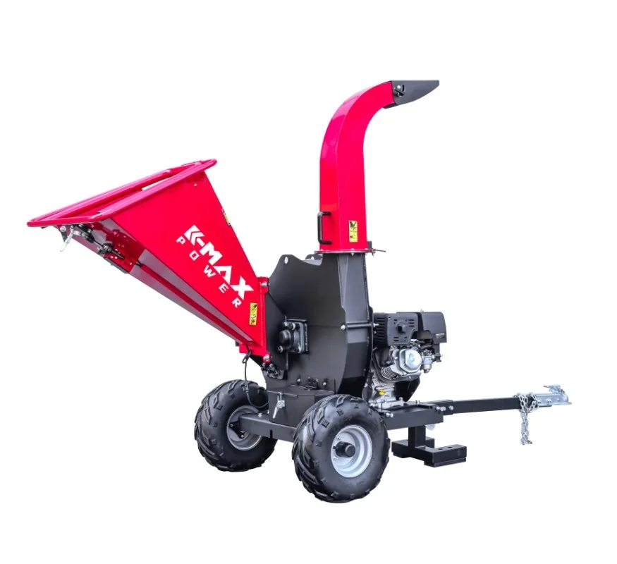 K-max  OEM 15HP High Efficiency Auto Feed oline   Mini Wood Chipper Shredder