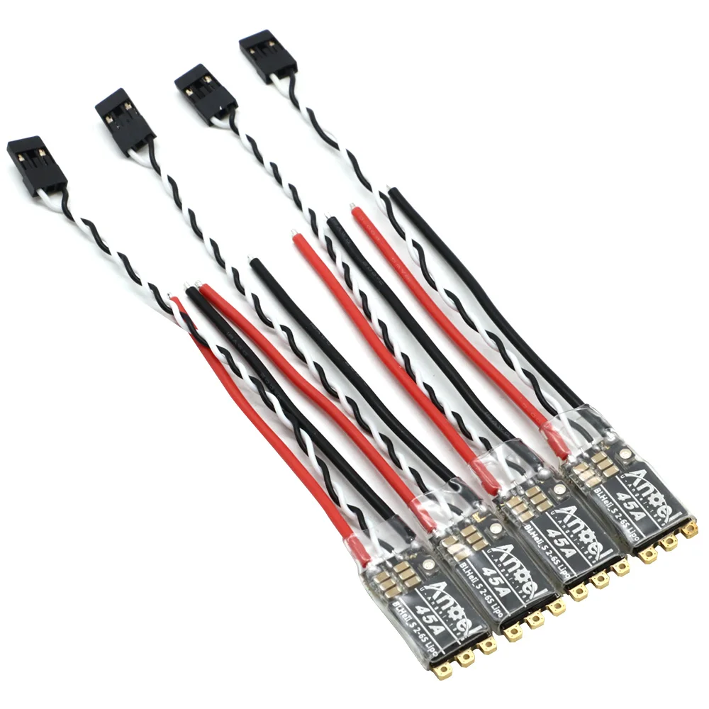 1 / 2 / 4PCS Rc 35A 45A BLHeli_S ESC Support 2-6S Power Supply DShot150/300/600 Oneshot125 For RC FPV Quadcopter Airplane Drone