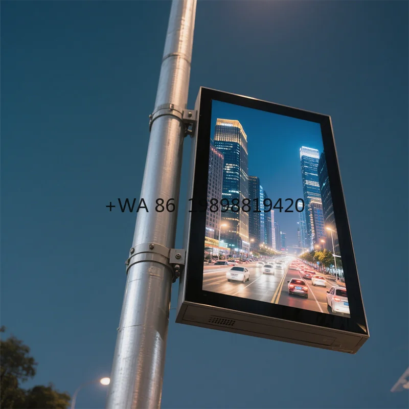 

Pole Advertisement Billboard Poles Screen Digital LED Smart Street Light