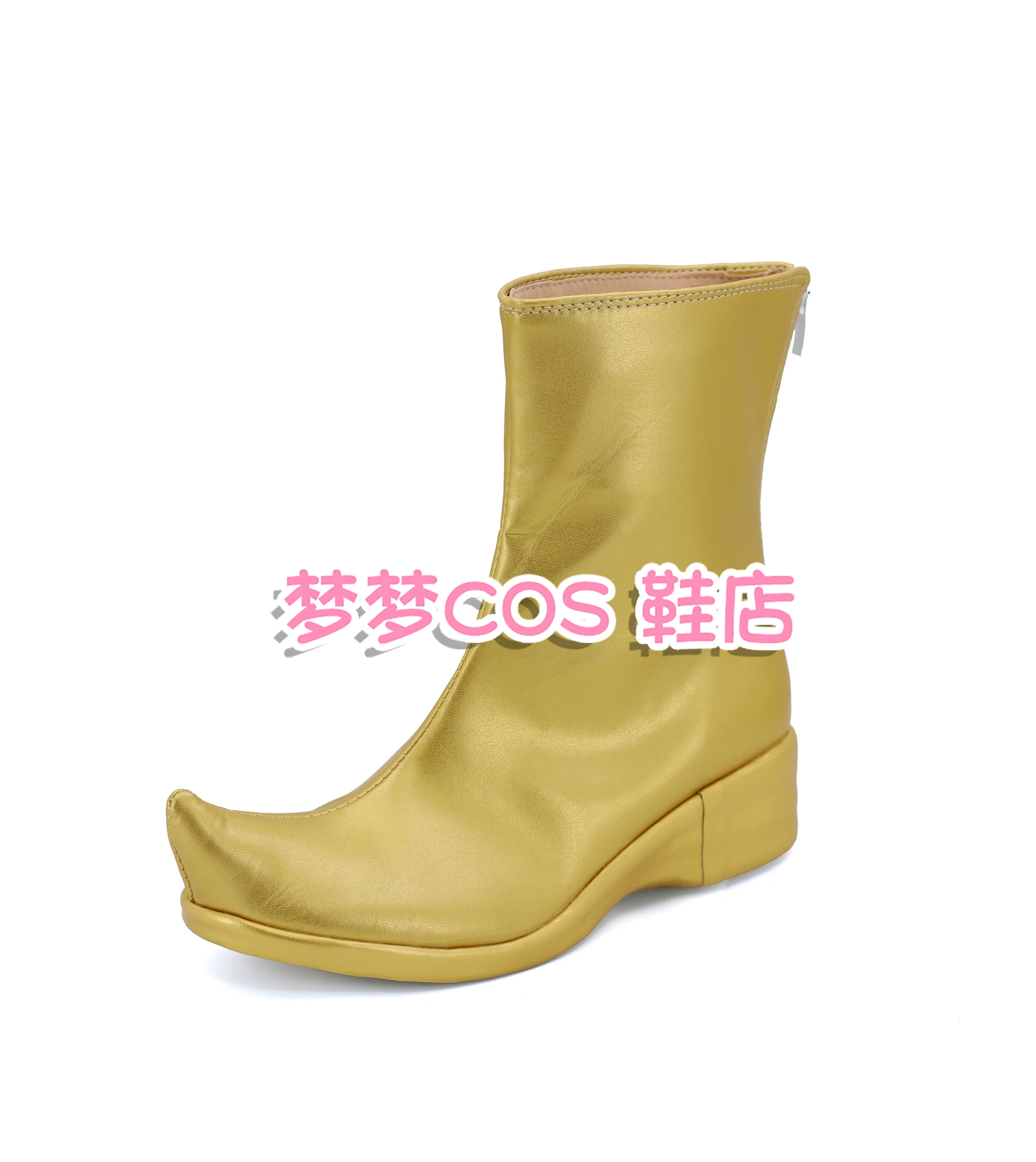 Aladdin Cosplay chaussures bottes pour homme adulte Anime Halloween carnaval fête PU cuir chaussures dorées