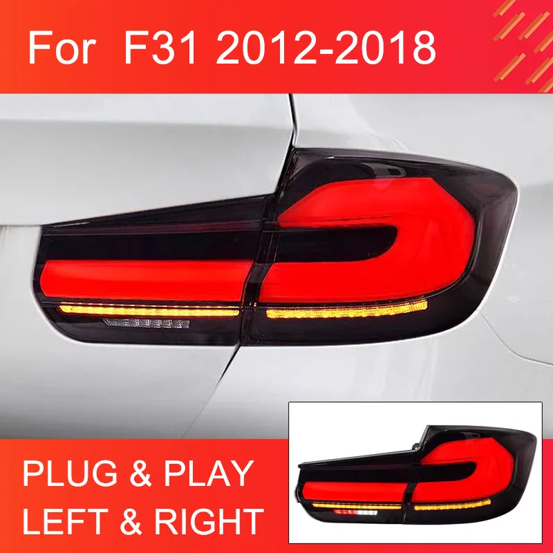 

1 пара светодиодных задних фонарей для BMW 3 серии F31 2012-2018, обновленные задние фонари хэтчбека с полными светодиодными задними фонарями
