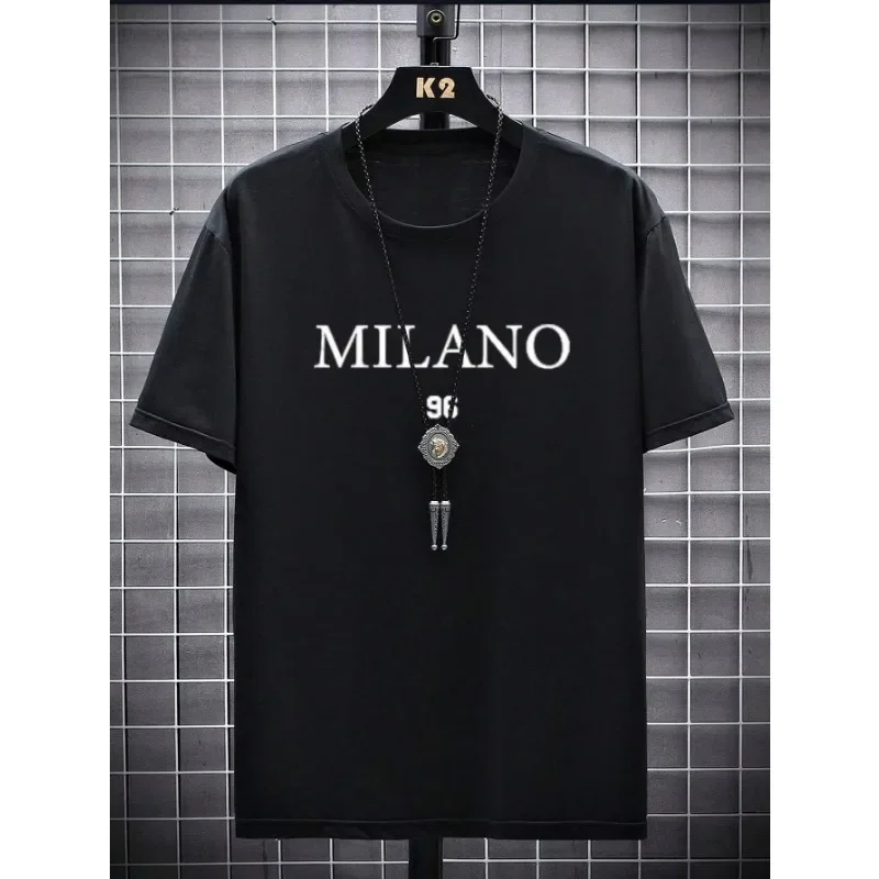 

Fashion Oversize New Product Loose 2025 Summer Men's Clothing Simple Brand Cotton Men Women Summer Neutral Casual Loose Clothing