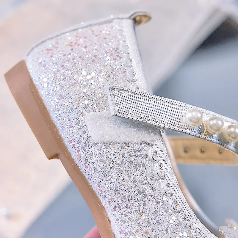 Mädchen Glitzer Strass Schmetterling Perlen Mary Jane Ballerinas Rutschfeste Weiche Sohle Kleinkind Mädchen Hochzeit Party Prinzessin Festliche Schuhe – Detail 19